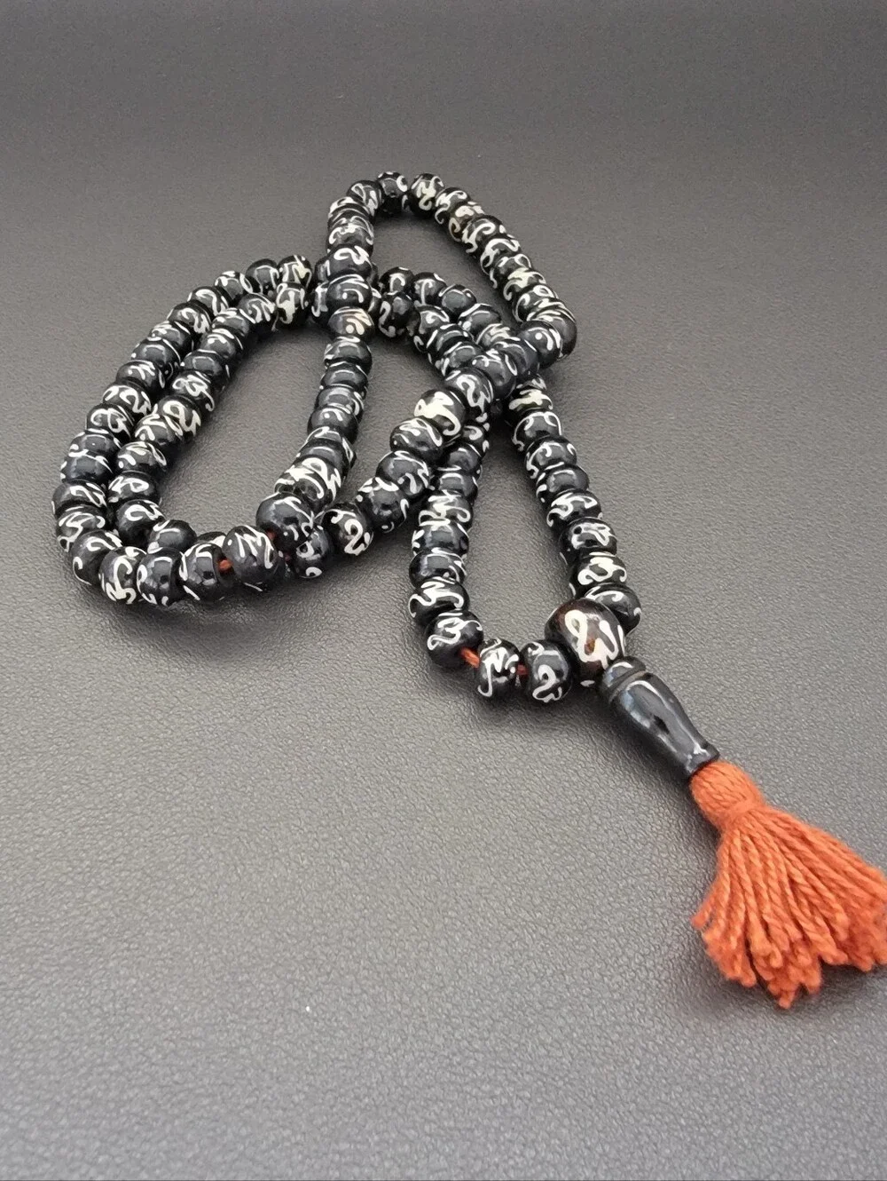 108 Bead Tibetan Style Mala Prayer Necklace & Dragon Cuff Bracelet Bundle | Zen